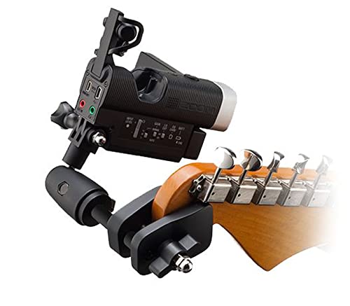 Zoom GHM-1 Guitar Headstock Mount, Flat Clamp Mount, Designed to be Used With Q2n, Q2n-4K, Q4, Q4n, and Q8