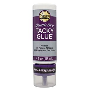 aleene's 33147 quick dry tacky always ready adhesives, 4 oz.