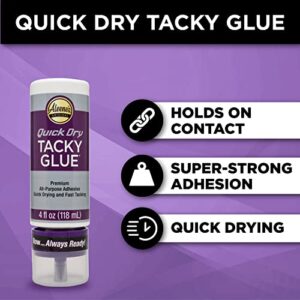 Aleene's 33147 Quick Dry Tacky Always Ready Adhesives, 4 oz.