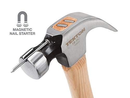 TEKTON 16 oz. Hickory Handle Magnetic Head Claw Hammer | 30303