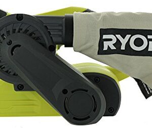 Ryobi BE319 6 Amp Portable 320 Feet / Minute Corded Belt Sander (3” x 18”) w/ Onboard Removable Dust Bag (Medium Grit Sanding Belt Included)