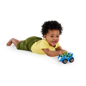 Bright Starts Oball Rattle & Roll Sports Race Car Toy Push and Go Vehicle, Easy Grasp, Ages 3 Months +, Blue