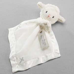 Baby Aspen Bedtime Blessings Lamb Lovie for Babies Security Blanket, Rattle, Newborn Baby Toy, White, 1 Count (Pack of 1)