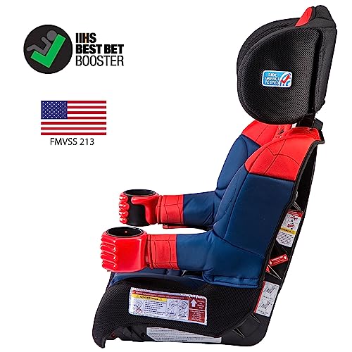 KidsEmbrace Marvel Spider-Man 2-in-1 Forward Facing Booster Car Seat, Red/Blue/Black