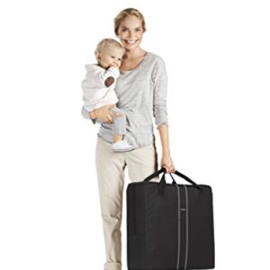 BabyBjörn Travel Crib Light + Fitted Sheet Bundle Pack, Black, One Size (640001US)