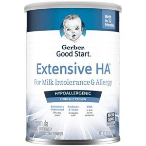 gerber good start baby formula powder, extensive ha, hypoallergenic, stage 1, 14.1 ounce- packaging may vary