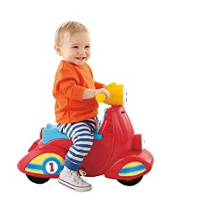 Fisher-Price Laugh & Learn Toddler Ride-On, Smart Stages Scooter, Musical Learning Toy with Motion-Activated Songs for Ages 1+ Years