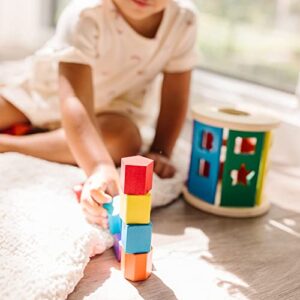 Melissa & Doug Match and Roll Shape Sorter - Classic Wooden Toy