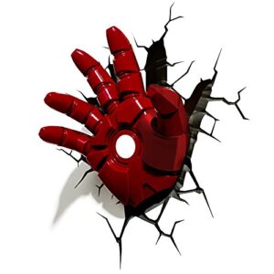 3DLightFX 816733840598 Marvel Avengers Iron Man Hand 3D Deco Light,Red