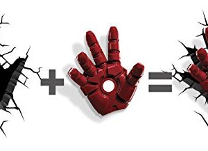 3DLightFX 816733840598 Marvel Avengers Iron Man Hand 3D Deco Light,Red