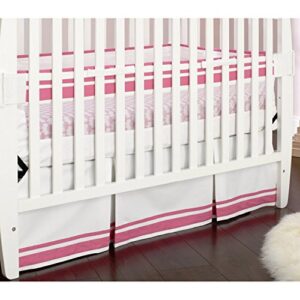 just born fresh air crib liner, pink/white