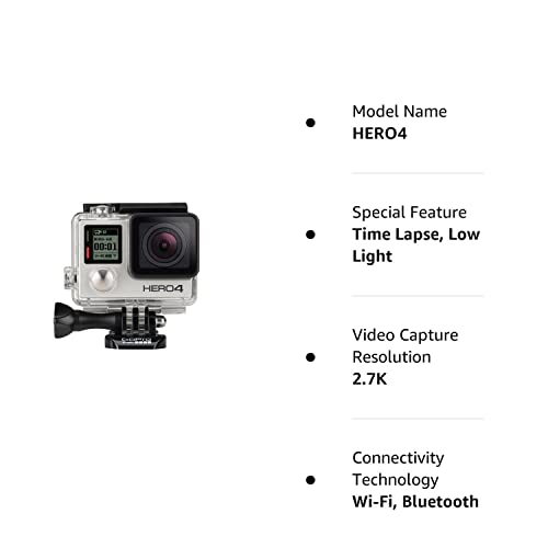 GoPro HERO4 Silver Edition Action Camcorder (Renewed),2.7K