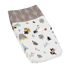 nature fox bear animals boys or girls baby changing pad cover for outdoor adventure collection
