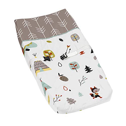 Nature Fox Bear Animals Boys or Girls Baby Changing Pad Cover for Outdoor Adventure Collection