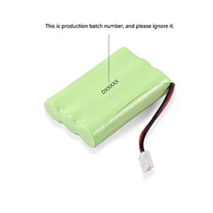 BAKTH 900mAh 3.6V Ni-MH Square-Hole Plug Battery for Motorola MBP33 MBP33S MBP33PU MBP35 MBP36 MBP36S MBP36PU MBP41 MBP43 Baby Monitor (Don't fit MBP33S MBP36 MBP36S with Round Hole Plug)