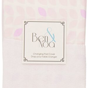 Kushies Baby Ben & Noa Change Pad with Terry Insert Percale Sheet, Pink Petals
