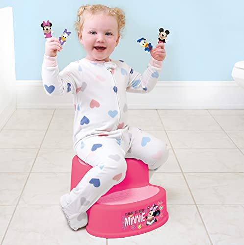 Disney Minnie Mouse 2-Tier Step Stool, Pink