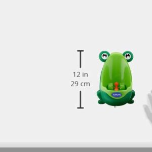 AOMOMO Frog Potty Training Urinal for Boys Toilet with Funny Aiming Target Green