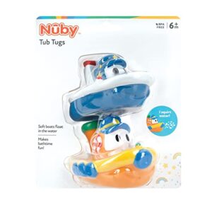 Nuby 2-Pack Tub Tugs Floating Boat Bath Toys, Colors May Vary, (Pack of 2)