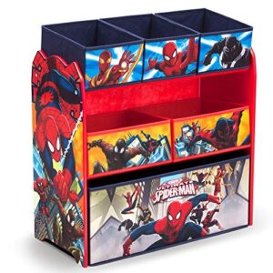 delta children multi-bin toy organizer, marvel spider-man