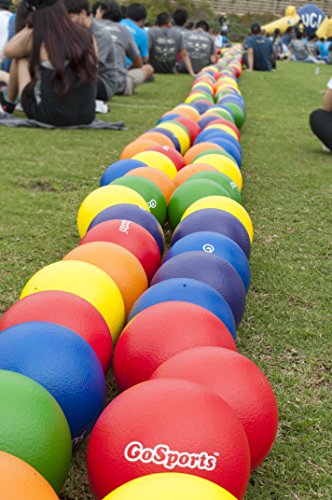 GoSports Soft Skin Foam Playground Dodgeballs - 6 Pack for Kids (6 Inch) - w/ Mesh Carry Bag