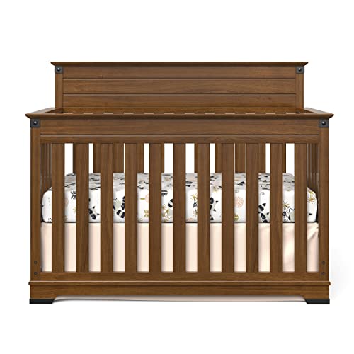 Child Craft Redmond 4-in-1 Convertible Crib, Coach Cherry