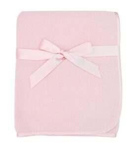 american baby company fleece blanket, pink, 30 x 30, for girls