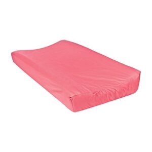 trend lab waverly pom pom play changing pad cover, coral