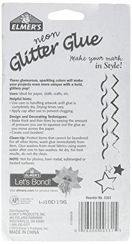 Elmer's Swirl Glam Glitter Glue, 0.36 Oz. Each, Pack of 5 Color Tubes