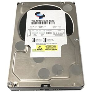 White Label WL 4TB 7200RPM 64MB Cache SATA 6.0Gb/s (Enterprise Grade) 3.5" Hard Drive (for Server, RAID, NAS, DVR, Desktop PC) w/1 Year Warranty