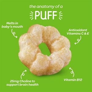 Happy Baby Organic Superfood Puffs, Variety Pack, 2.1 Ounce (Pack of 6)