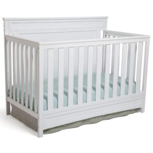 delta children princeton 4-in-1 convertible baby crib, white