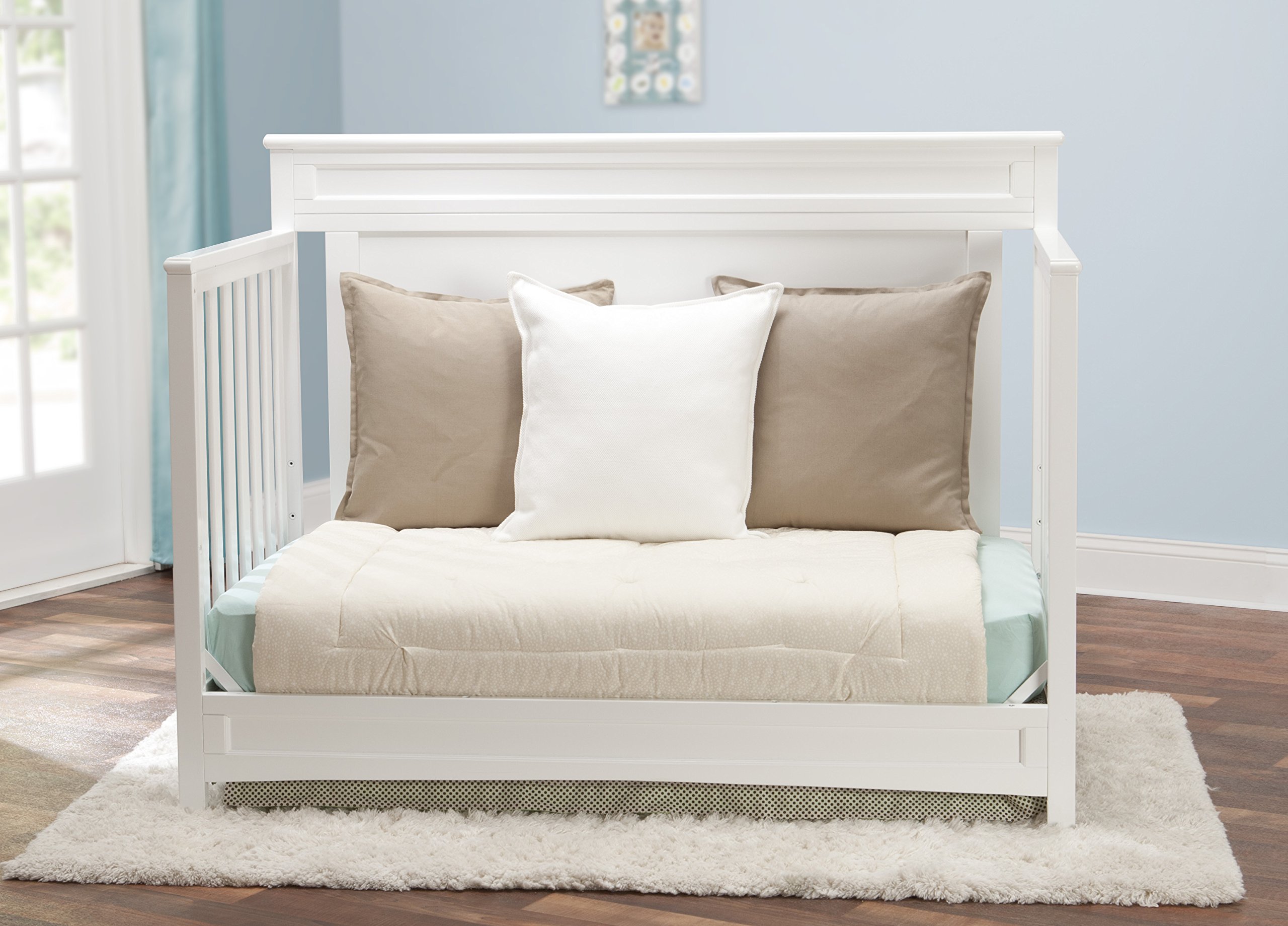 Delta Children Princeton 4-in-1 Convertible Baby Crib, White