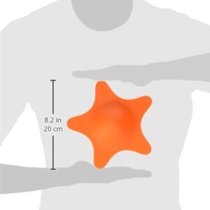 Boon STAR Starfish Shaped Toddler Bath Tub and Sink Drain Cover, Easy to Clean, Orange