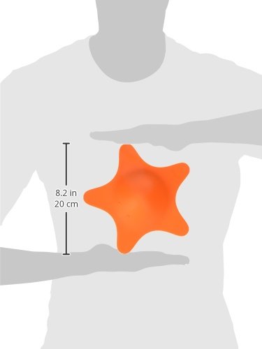 Boon STAR Starfish Shaped Toddler Bath Tub and Sink Drain Cover, Easy to Clean, Orange