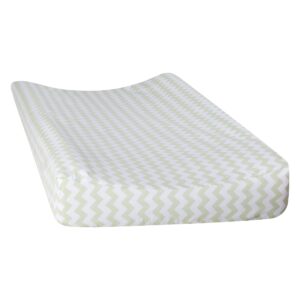 trend lab sea foam chevron changing pad cover, sage