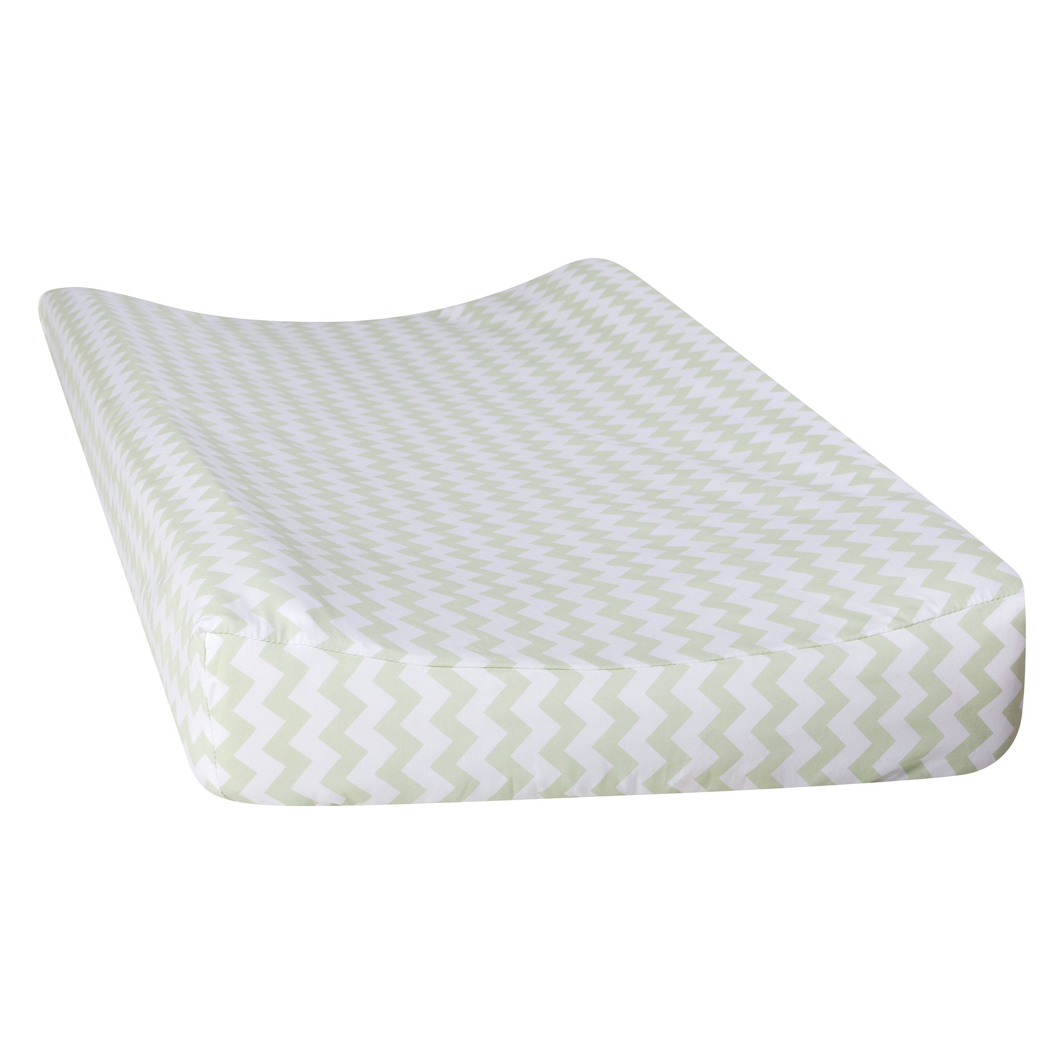 Trend Lab Sea Foam Chevron Changing Pad Cover, Sage