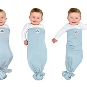 The Ollie Swaddle - Helps to Reduce The Moro (Startle) Reflex - Made from a Custom Designed Moisture-Wicking Material (Sky)