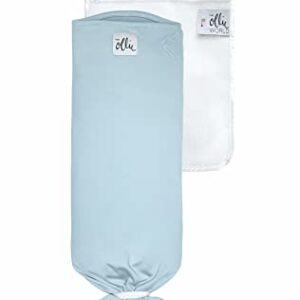 The Ollie Swaddle - Helps to Reduce The Moro (Startle) Reflex - Made from a Custom Designed Moisture-Wicking Material (Sky)