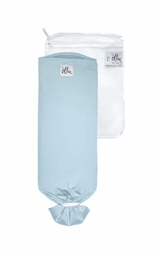 The Ollie Swaddle - Helps to Reduce The Moro (Startle) Reflex - Made from a Custom Designed Moisture-Wicking Material (Sky)