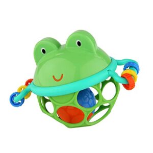 bright starts oball musical toy, jingle & shake pal, bpa-free easy-grasp baby rattle toy, ages newborn+