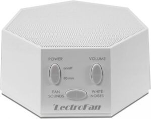 lectrofan high fidelity white noise machine with international power adaptors for the us, uk and eu - global power edition