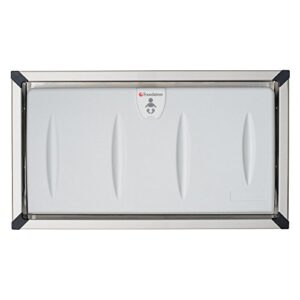 foundations classic horizontal baby changing station, recessed with stainless steel flange (5240259)