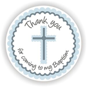 philly art & crafts baptism stickers - boy baptism stickers - favor stickers - set of 40 stickers