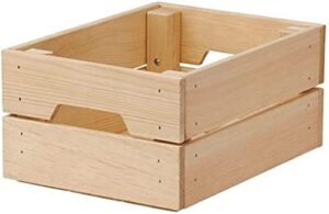 ikea knagglig box, pine, 9" x 12 1/4" x 6"