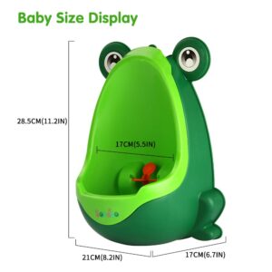 Soraco Frog Potty Training Urinal for Toddler Boys Toilet with Aiming Target-Green