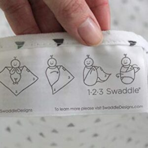 SwaddleDesigns Cotton Muslin Swaddle Blanket, Receiving Blanket for Boys & Girls, Best Shower Gift, 46x46 inches, Little Lambs, Sterling