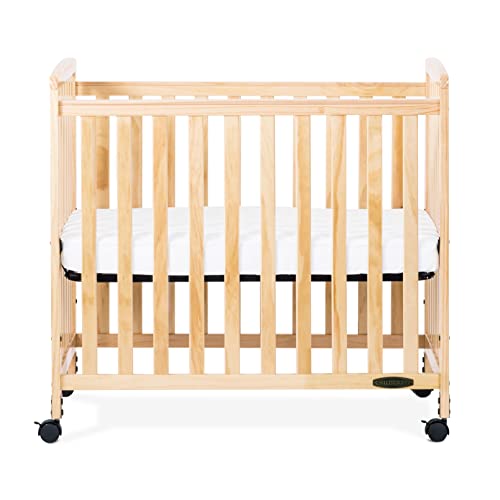 Child Craft Bristol Professional Series Compact Crib with Casters, Natural