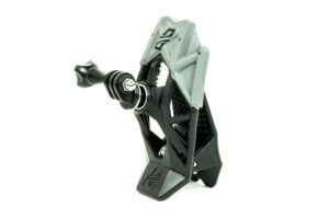 dango design gripper mount - universal clamp mount for action cameras, use as a mount on motorcycle, powersports helmets & more - stealth black