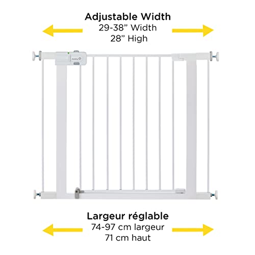 Safety 1st Easy Install 28" High Walk Thru Gate, Fits Between 29" and 38"